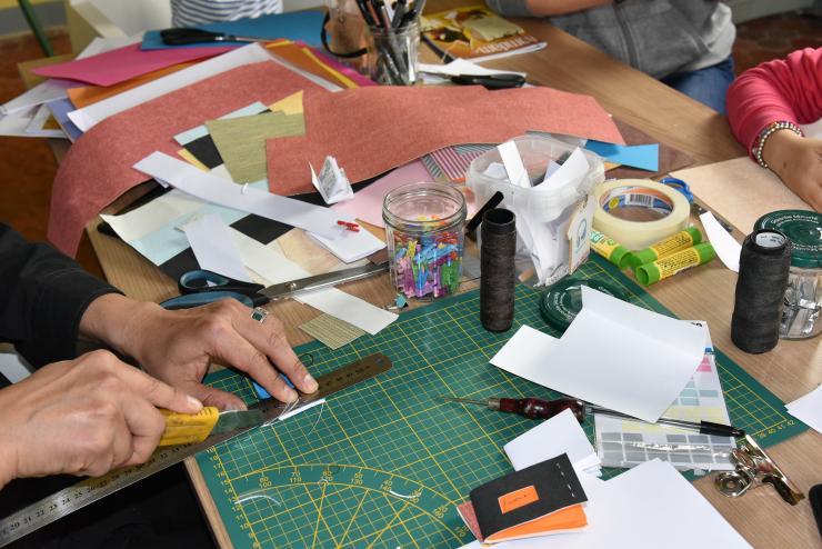 Atelier Papiers Vivants au musée d'art Hyacinthe Rigaud